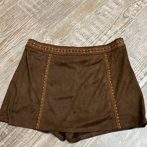 Faux suede mini skort, Flying Tomato, M
